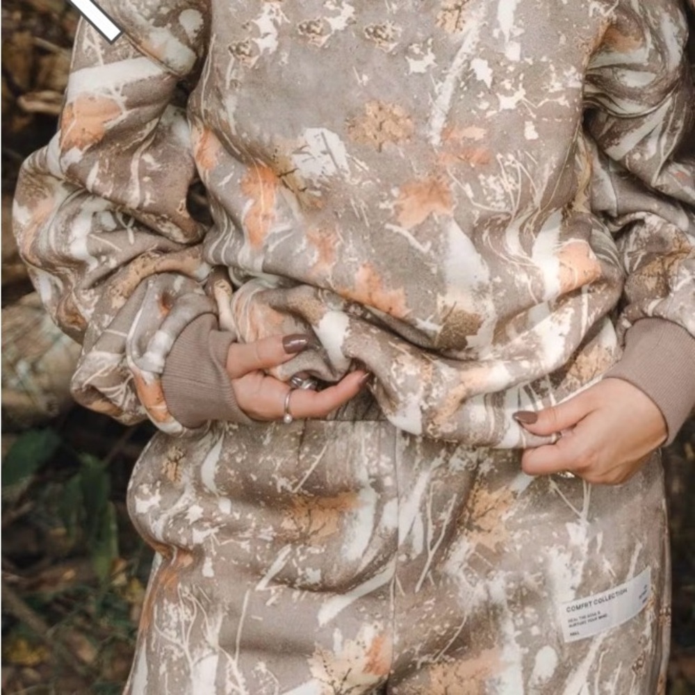 Women's Camouflage Sweatshirt Cmfrt Set